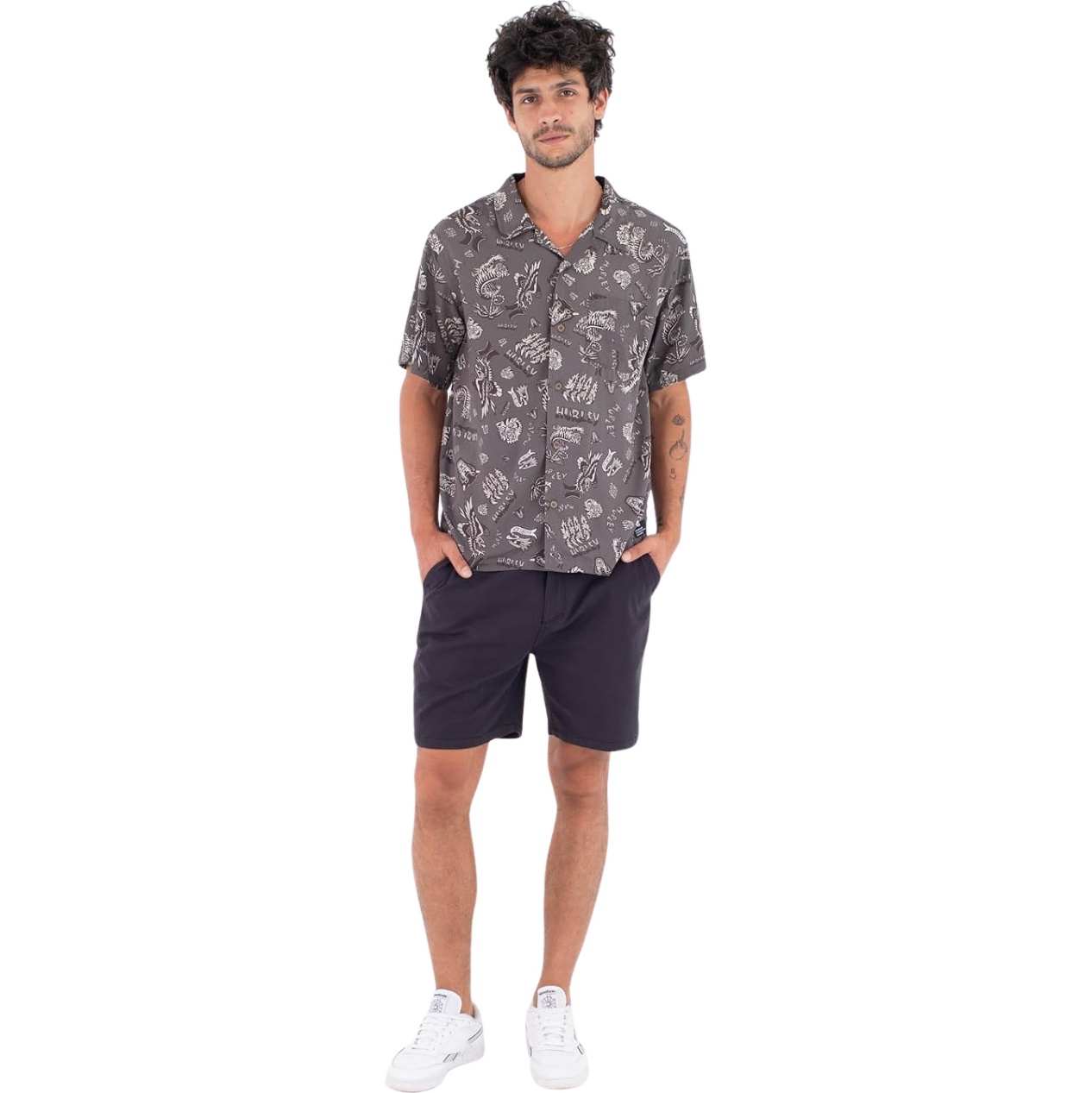 2026 Hurley Mens Etam Shirt MWVEU00003010 - Grey